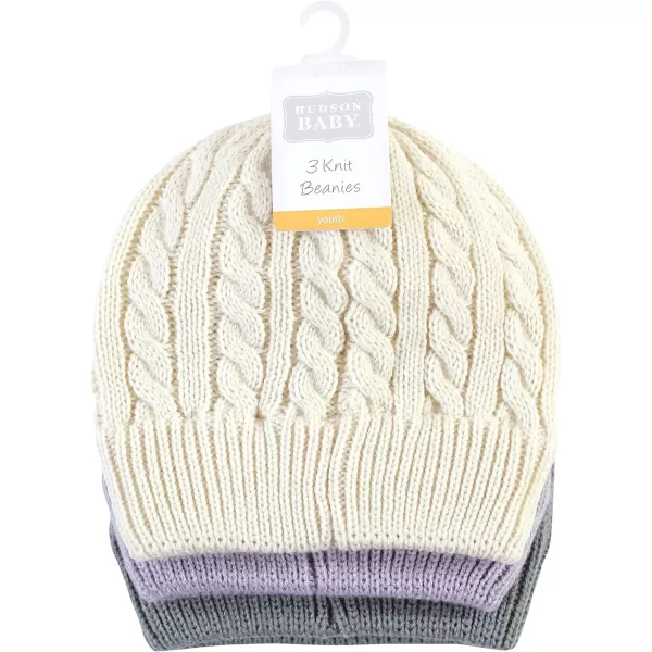 Hudson Baby Knit Cuffed Beanie 3pk
