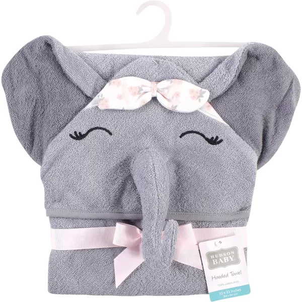 Hudson Baby Unisex Baby Cotton Animal Face Hooded Towel, Miss Penguin, One Size