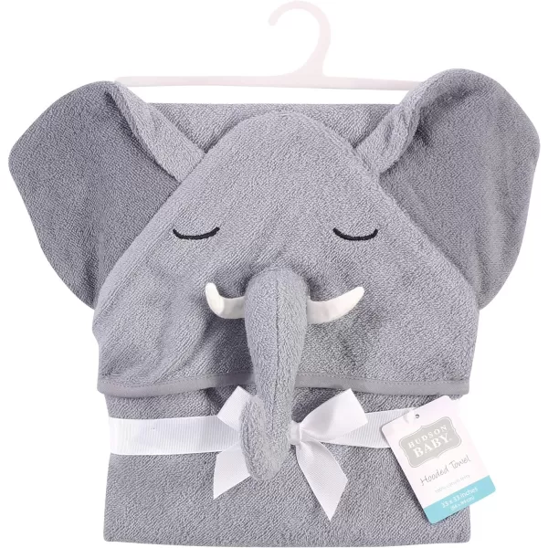 Hudson Baby Unisex Baby Cotton Animal Face Hooded Towel, Miss Penguin, One Size