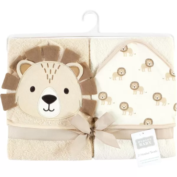 Hudson Baby Unisex Baby Cotton Animal Face Hooded Towel, Miss Penguin, One Size