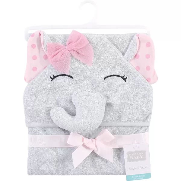 Hudson Baby Unisex Baby Cotton Animal Face Hooded Towel, Miss Penguin, One Size