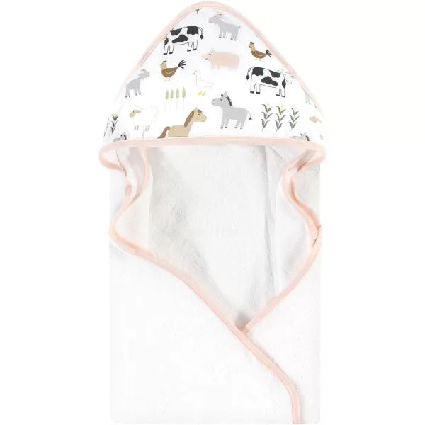 Hudson Baby Unisex Baby Cotton Animal Face Hooded Towel, Miss Penguin, One Size