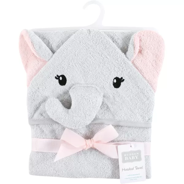 Hudson Baby Unisex Baby Cotton Animal Face Hooded Towel, Miss Penguin, One Size