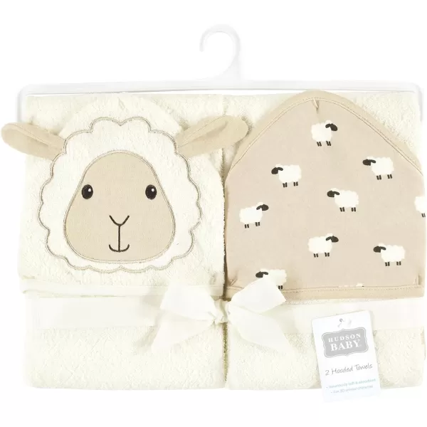 Hudson Baby Unisex Baby Cotton Animal Face Hooded Towel, Miss Penguin, One Size