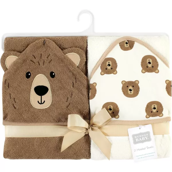 Hudson Baby Unisex Baby Cotton Animal Face Hooded Towel, Miss Penguin, One Size