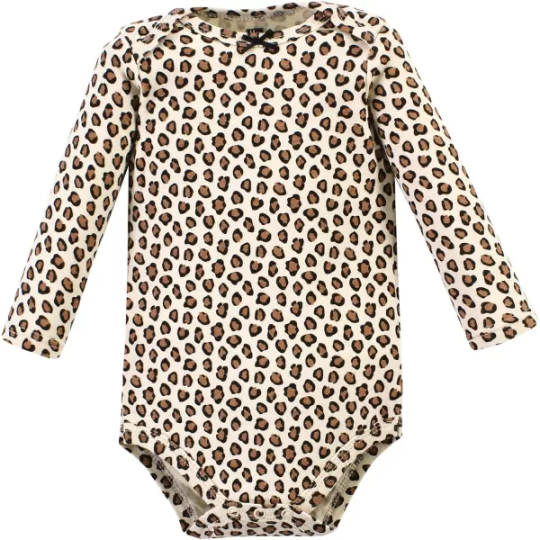 Hudson Baby Unisex Baby Unisex Baby Cotton Long-sleeve Bodysuits, Cinnamon Hearts, Newborn