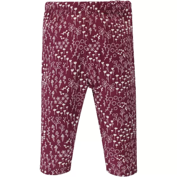 Hudson Baby baby-girls Unisex Baby Cotton Bodysuit and Pant Set, Little Love Flowers, Newborn