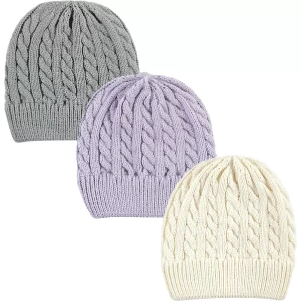 Hudson Baby Knit Cuffed Beanie 3pk
