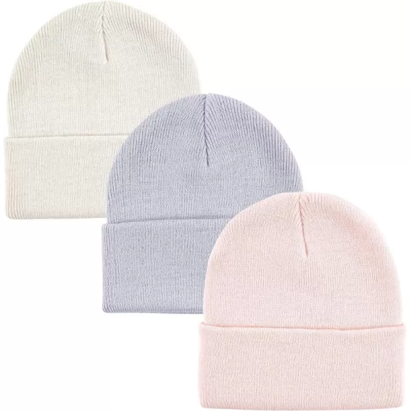 Hudson Baby Knit Cuffed Beanie 3pk