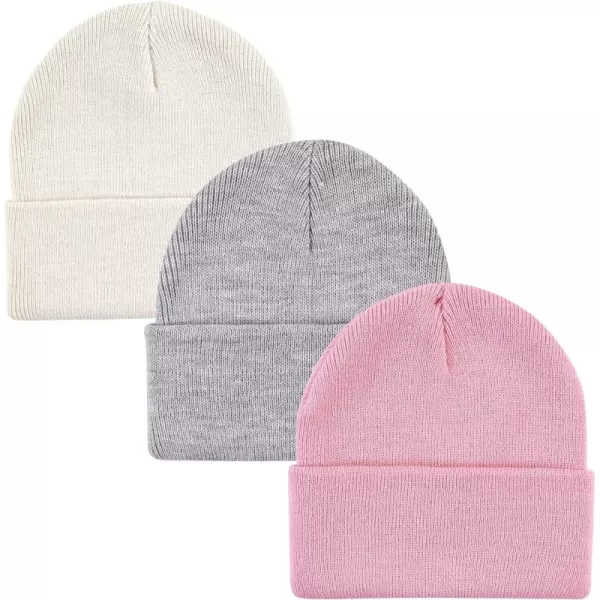 Hudson Baby Knit Cuffed Beanie 3pk