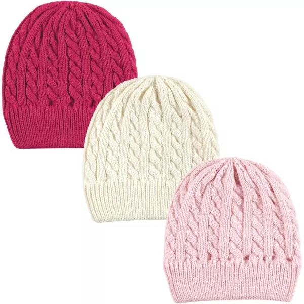 Hudson Baby Knit Cuffed Beanie 3pk
