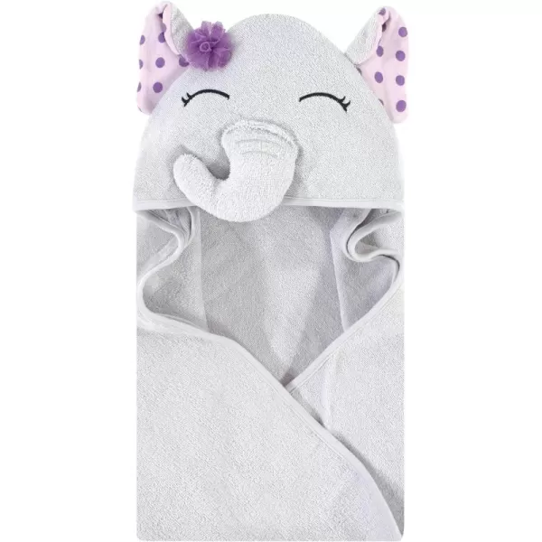 Hudson Baby Unisex Baby Cotton Animal Face Hooded Towel, Miss Penguin, One Size