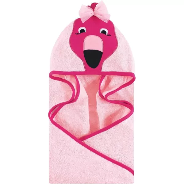 Hudson Baby Unisex Baby Cotton Animal Face Hooded Towel, Miss Penguin, One Size