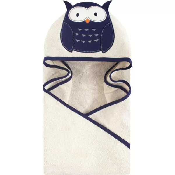 Hudson Baby Unisex Baby Cotton Animal Face Hooded Towel, Miss Penguin, One Size