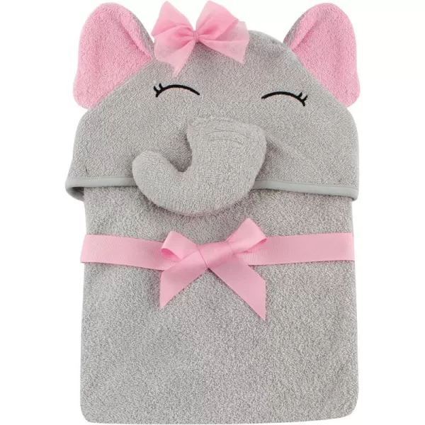 Hudson Baby Unisex Baby Cotton Animal Face Hooded Towel, Miss Penguin, One Size