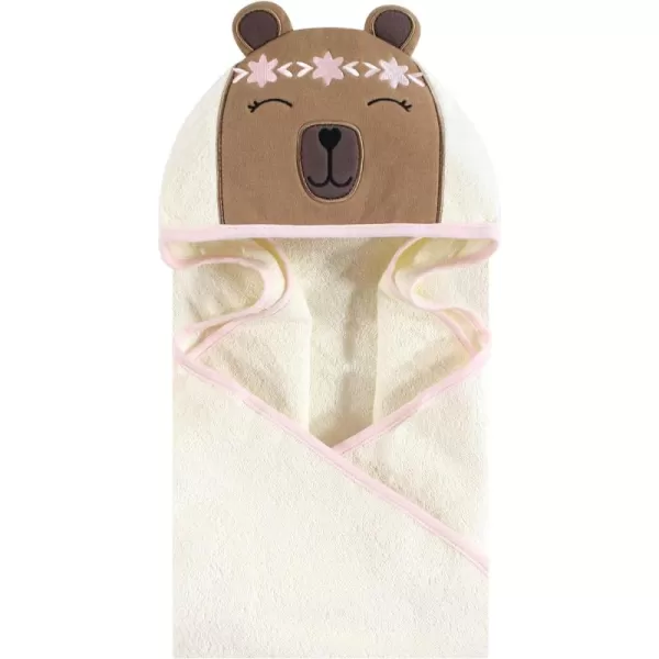 Hudson Baby Unisex Baby Cotton Animal Face Hooded Towel, Miss Penguin, One Size