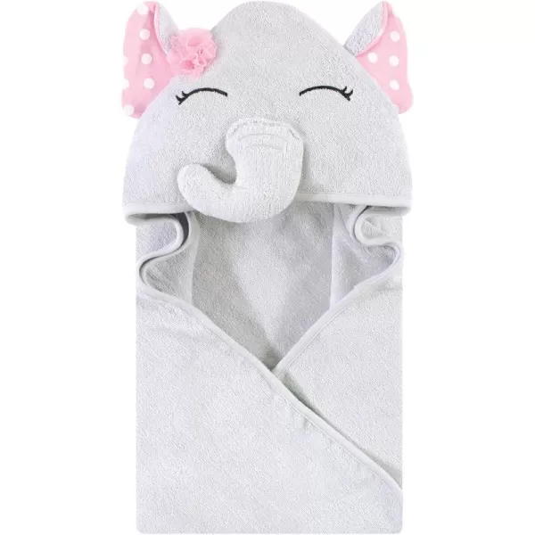 Hudson Baby Unisex Baby Cotton Animal Face Hooded Towel, Miss Penguin, One Size
