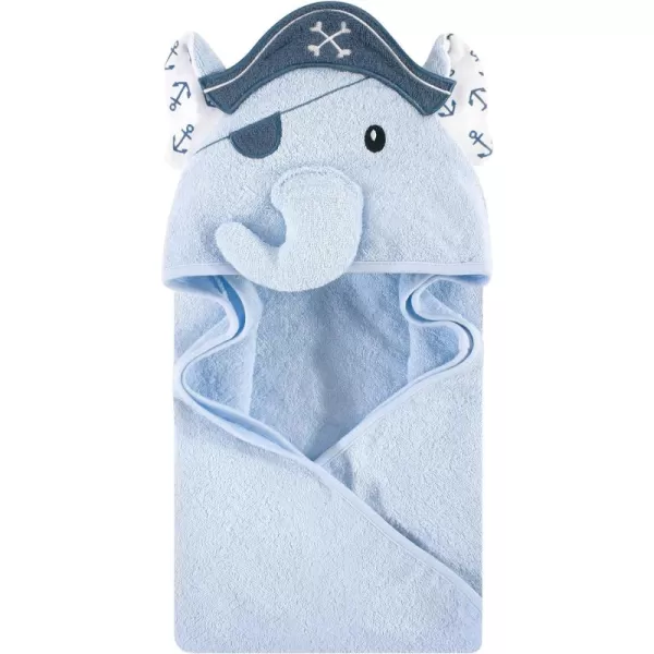 Hudson Baby Unisex Baby Cotton Animal Face Hooded Towel, Miss Penguin, One Size