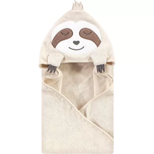 Hudson Baby Unisex Baby Cotton Animal Face Hooded Towel, Miss Penguin, One Size