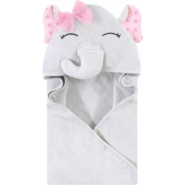 Hudson Baby Unisex Baby Cotton Animal Face Hooded Towel, Miss Penguin, One Size