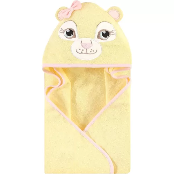 Hudson Baby Unisex Baby Cotton Animal Face Hooded Towel, Miss Penguin, One Size