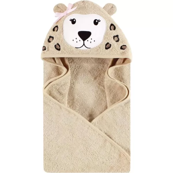 Hudson Baby Unisex Baby Cotton Animal Face Hooded Towel, Miss Penguin, One Size
