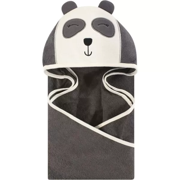 Hudson Baby Unisex Baby Cotton Animal Face Hooded Towel, Miss Penguin, One Size