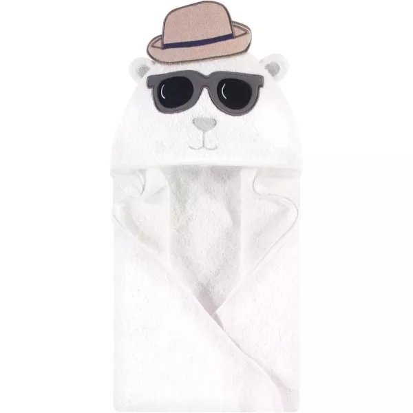 Hudson Baby Unisex Baby Cotton Animal Face Hooded Towel, Miss Penguin, One Size