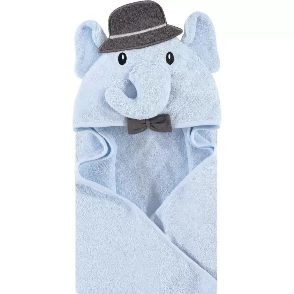 Hudson Baby Unisex Baby Cotton Animal Face Hooded Towel, Miss Penguin, One Size