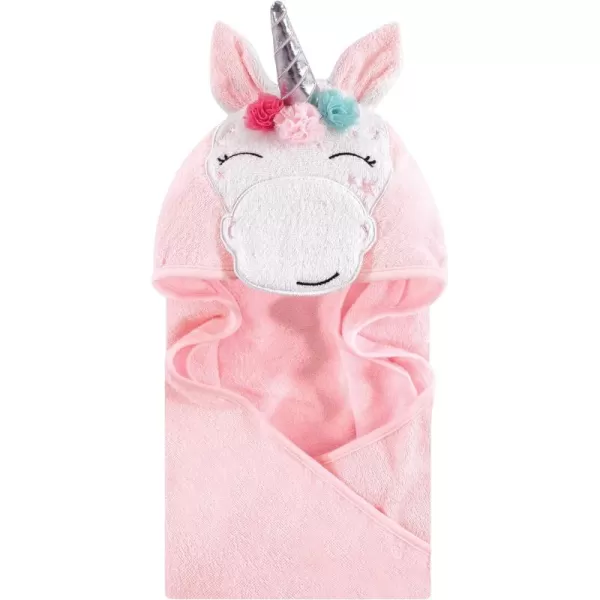 Hudson Baby Unisex Baby Cotton Animal Face Hooded Towel, Miss Penguin, One Size