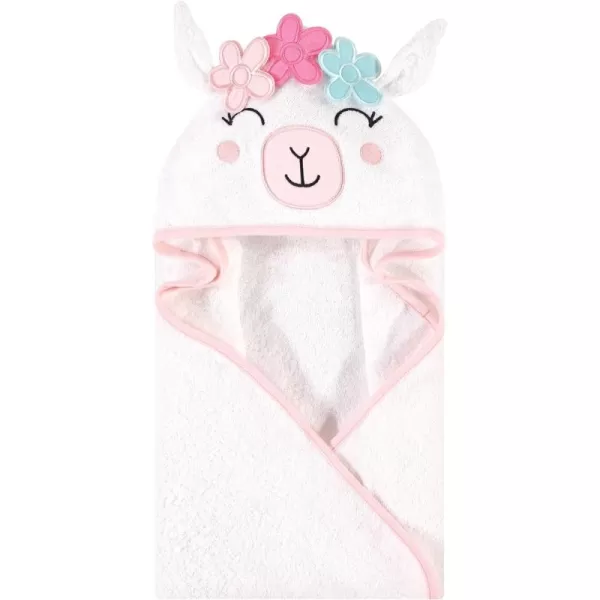 Hudson Baby Unisex Baby Cotton Animal Face Hooded Towel, Miss Penguin, One Size