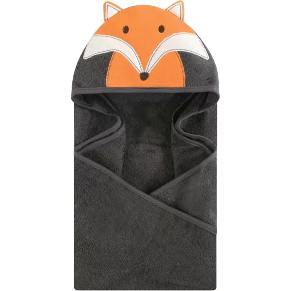 Hudson Baby Unisex Baby Cotton Animal Face Hooded Towel, Miss Penguin, One Size