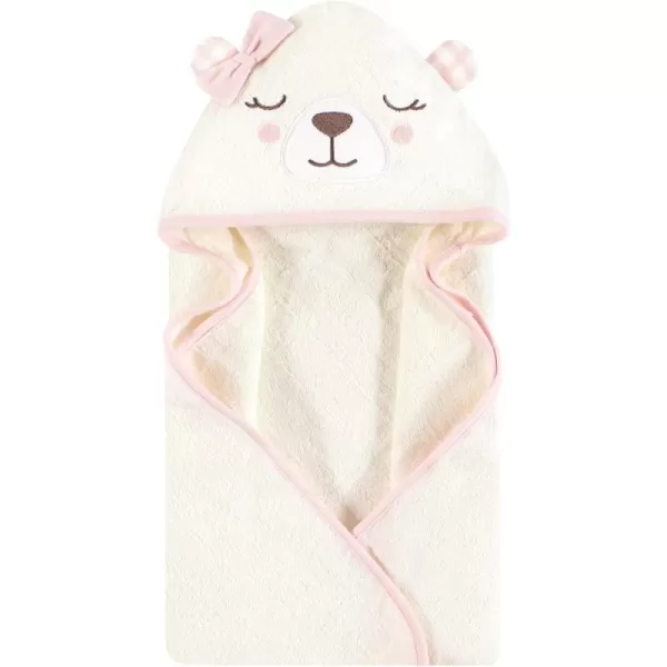 Hudson Baby Unisex Baby Cotton Animal Face Hooded Towel, Miss Penguin, One Size