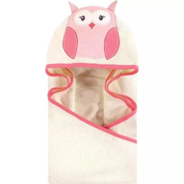 Hudson Baby Unisex Baby Cotton Animal Face Hooded Towel, Miss Penguin, One Size