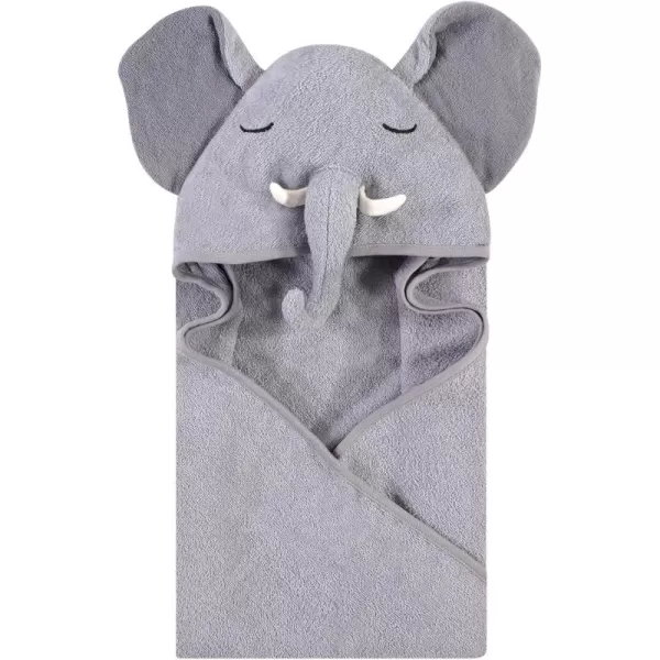 Hudson Baby Unisex Baby Cotton Animal Face Hooded Towel, Miss Penguin, One Size