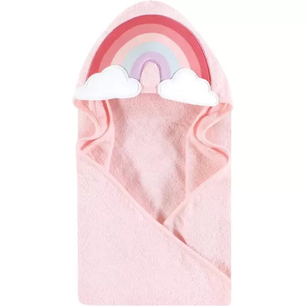 Hudson Baby Unisex Baby Cotton Animal Face Hooded Towel, Miss Penguin, One Size