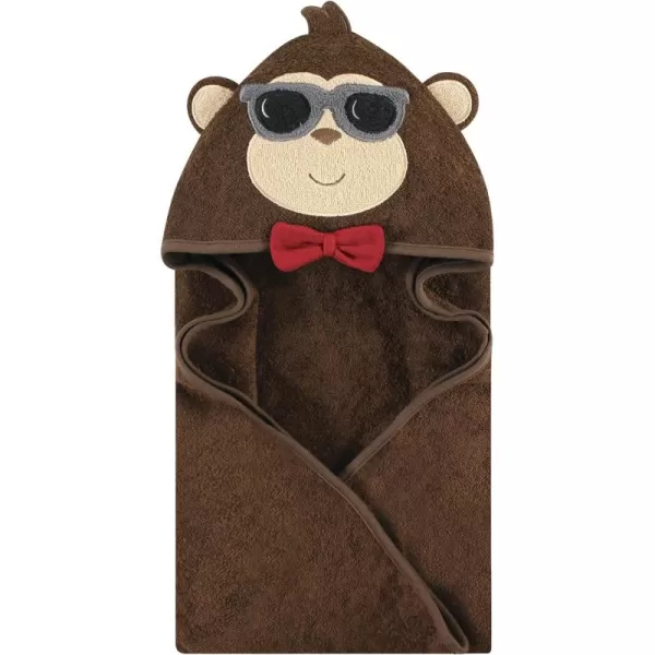 Hudson Baby Unisex Baby Cotton Animal Face Hooded Towel, Miss Penguin, One Size