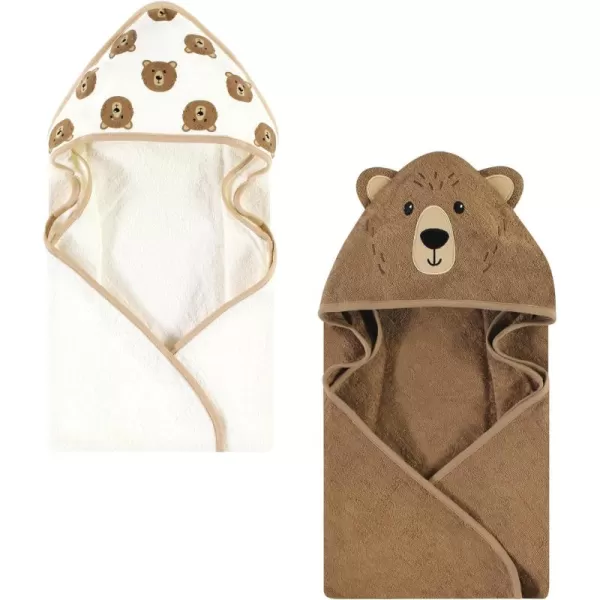 Hudson Baby Unisex Baby Cotton Animal Face Hooded Towel, Miss Penguin, One Size