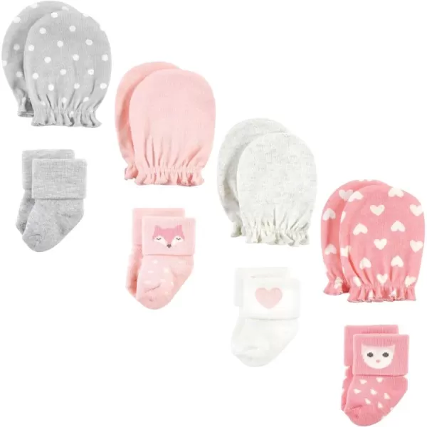 Hudson Baby baby-girls Socks and Mittens Set