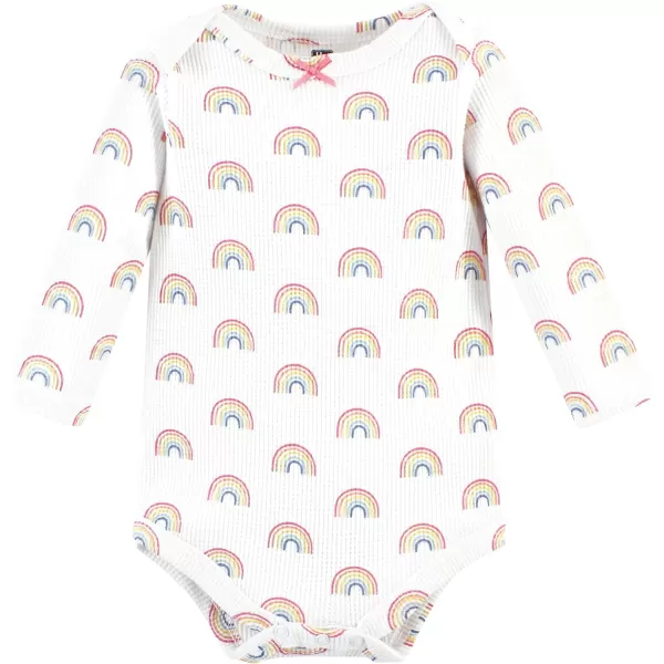 Hudson Baby Unisex Baby Thermal Long Sleeve Bodysuits