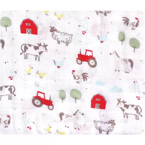 Hudson Baby Unisex Baby Cotton Muslin Swaddle Blankets, Woodland 3-Pack, 3-Pack