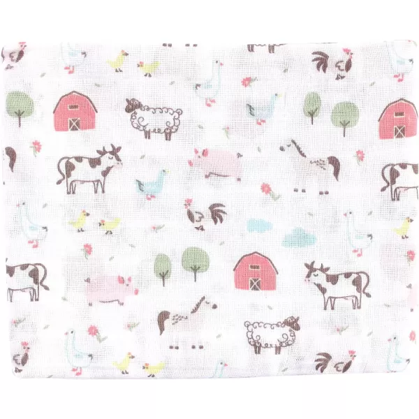 Hudson Baby Unisex Baby Cotton Muslin Swaddle Blankets, Woodland 3-Pack, 3-Pack