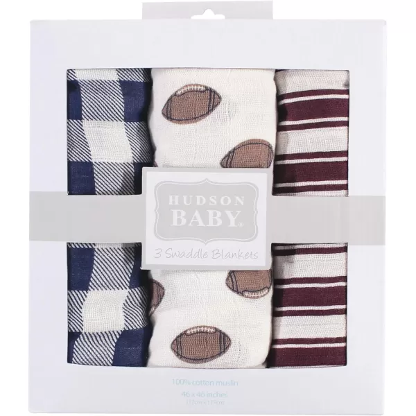 Hudson Baby Unisex Baby Cotton Muslin Swaddle Blankets, Woodland 3-Pack, 3-Pack