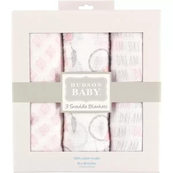 Hudson Baby Unisex Baby Cotton Muslin Swaddle Blankets, Woodland 3-Pack, 3-Pack