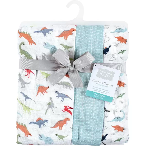 Hudson Baby Unisex Baby Cotton Muslin Swaddle Blankets, Woodland 3-Pack, 3-Pack