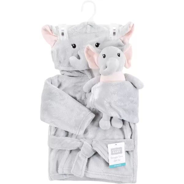 Hudson Baby Unisex BabyPlush Bathrobe and Toy Set