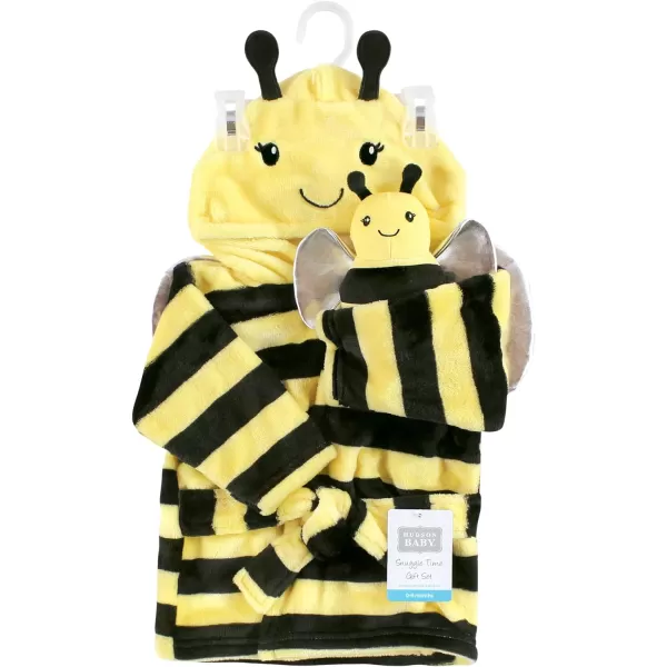 Hudson Baby Unisex BabyPlush Bathrobe and Toy Set