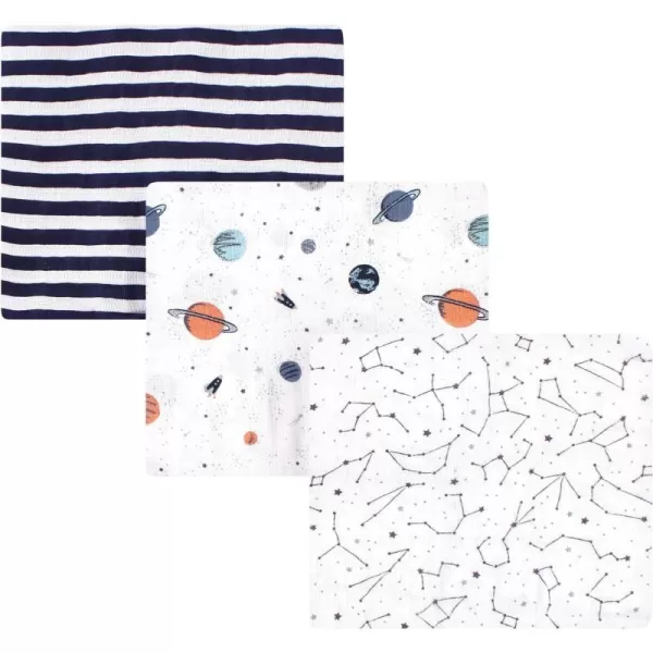 Hudson Baby Unisex Baby Cotton Muslin Swaddle Blankets, Woodland 3-Pack, 3-Pack