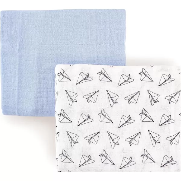 Hudson Baby Unisex Baby Cotton Muslin Swaddle Blankets, Woodland 3-Pack, 3-Pack