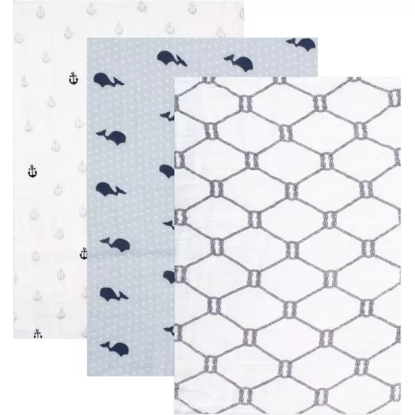 Hudson Baby Unisex Baby Cotton Muslin Swaddle Blankets, Woodland 3-Pack, 3-Pack